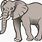 Picture of an Elephant Clip Art