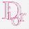 Pink Christian Dior Logo