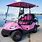 Pink Golf Cart