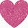 Pink Hearts with Glitter