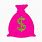 Pink Money Bag