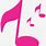 Pink Music Notes