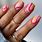 Pink Nails Art Abstract