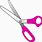 Pink Scissors Clip Art