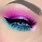 Pink and Blue Eyeshadow