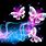 Pink and Purple Butterfly Background