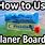 Planer Board Setups