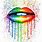 Pop Art Rainbow Lips