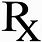 Prescription Symbol RX