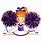 Purple Cheer Clip Art