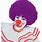 Purple Clown Wig