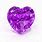 Purple Diamond Heart