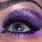 Purple Glitter Makeup