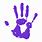 Purple Handprint