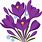 Purple Spring Flowers Clip Art