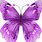 Purple and Green Butterfly Clip Art