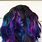 Purple and Teal Hair Color