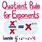 Quotient Rule of Exponents