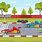 Race Car Track Cartoon