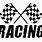Racing Logo Black and White
