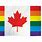 Rainbow Canada Flag