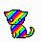 Rainbow Cat Pixel