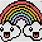 Rainbow Friends Pixel Art Grid