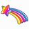 Rainbow with Stars Clip Art