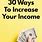 Read to Increase Income