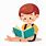 Reading Books Clip Art PNG