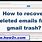 Recover Emails Deleted From Trash