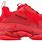 Red Balenciaga Sneakers