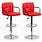 Red Bar Stools with Backs