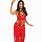 Red Belly Dance Costume