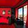 Red Black Wall Design