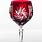 Red Crystal Wine Glasses