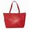 Red Leather Tote Bags for Women