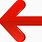 Red Left Arrow Sign
