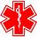 Red Medical Alert Symbol