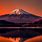 Red Mount Fuji