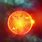 Red Solar Flare