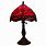 Red Tiffany Lamp