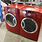 Red Washer and Dryer Set