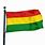 Red Yellow-Green Striped Flag