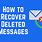 Restore Deleted Text Messages