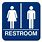 Restrooms Sign Logo