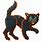 Retro Black Cat Clip Art