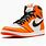 Retro Orange Air Jordans 1