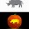 Rhino Pumpkin Stencil