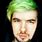Roblox YouTuber with Green Hair